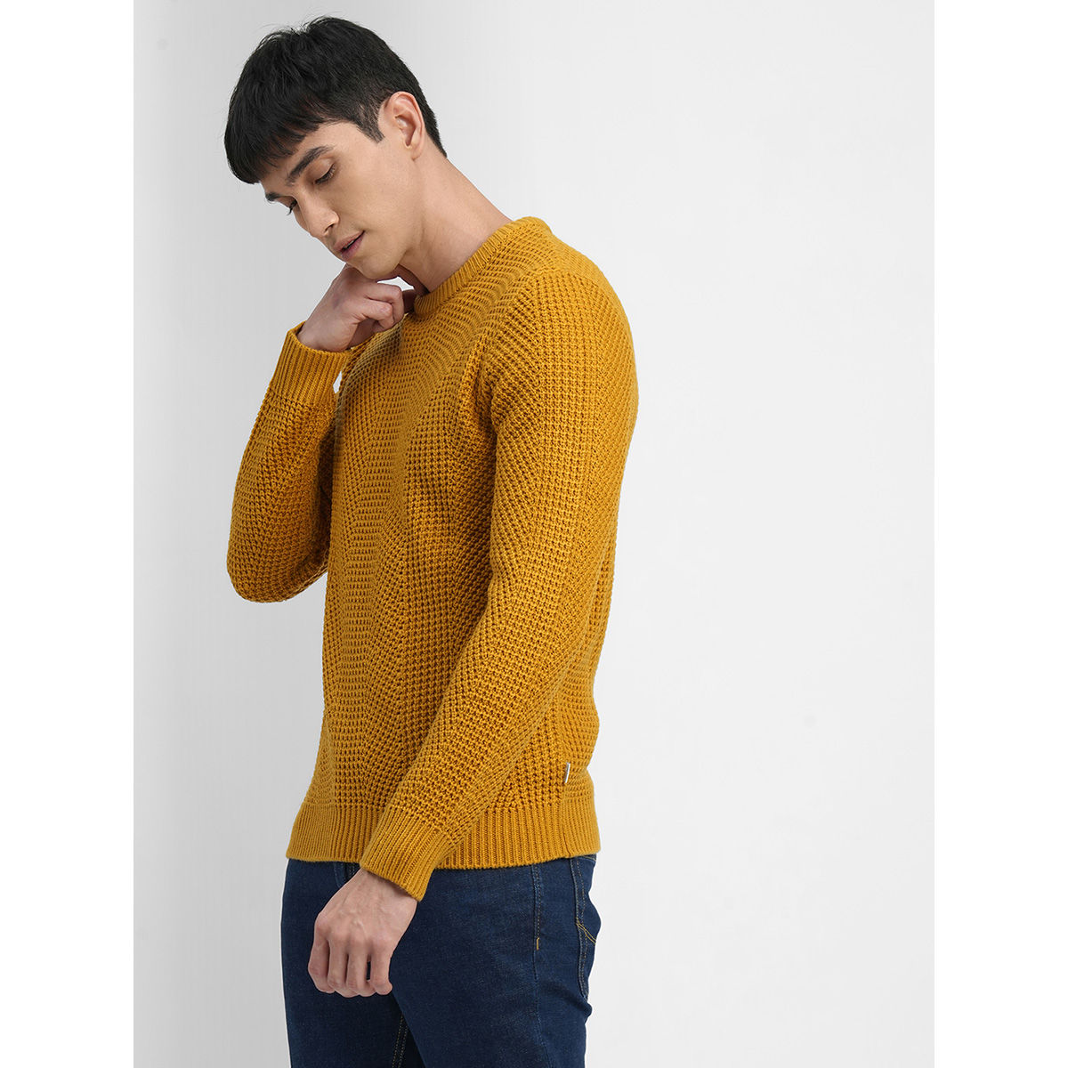 Yellow jumper for on sale men