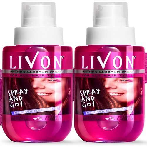 Livon Hair Serum Spray for Women| Smooth, Frizz free & Glossy Hair on the  go | (Pack of 2): Buy Livon Hair Serum Spray for Women| Smooth, Frizz free  & Glossy Hair