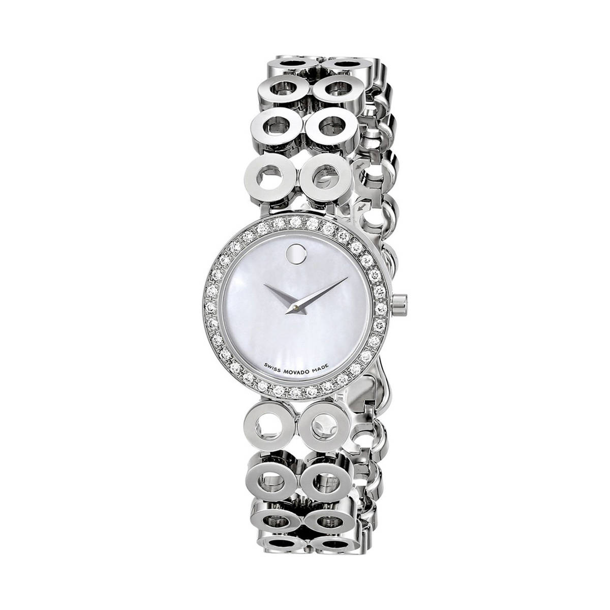 MOVADO ONO MOP Dial Diamond silver Steel Bracelet Women\'s Watch Movado SE Womens Watch with Mother of Pearl Dial and Diamond  main image 2