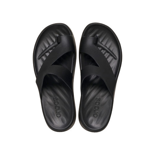 Buy Crocs Black Getaway Platform Toe Loop Sandals Online