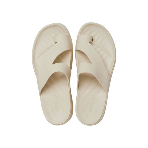 Buy Crocs White Getaway Platform Toe Loop Sandals Online