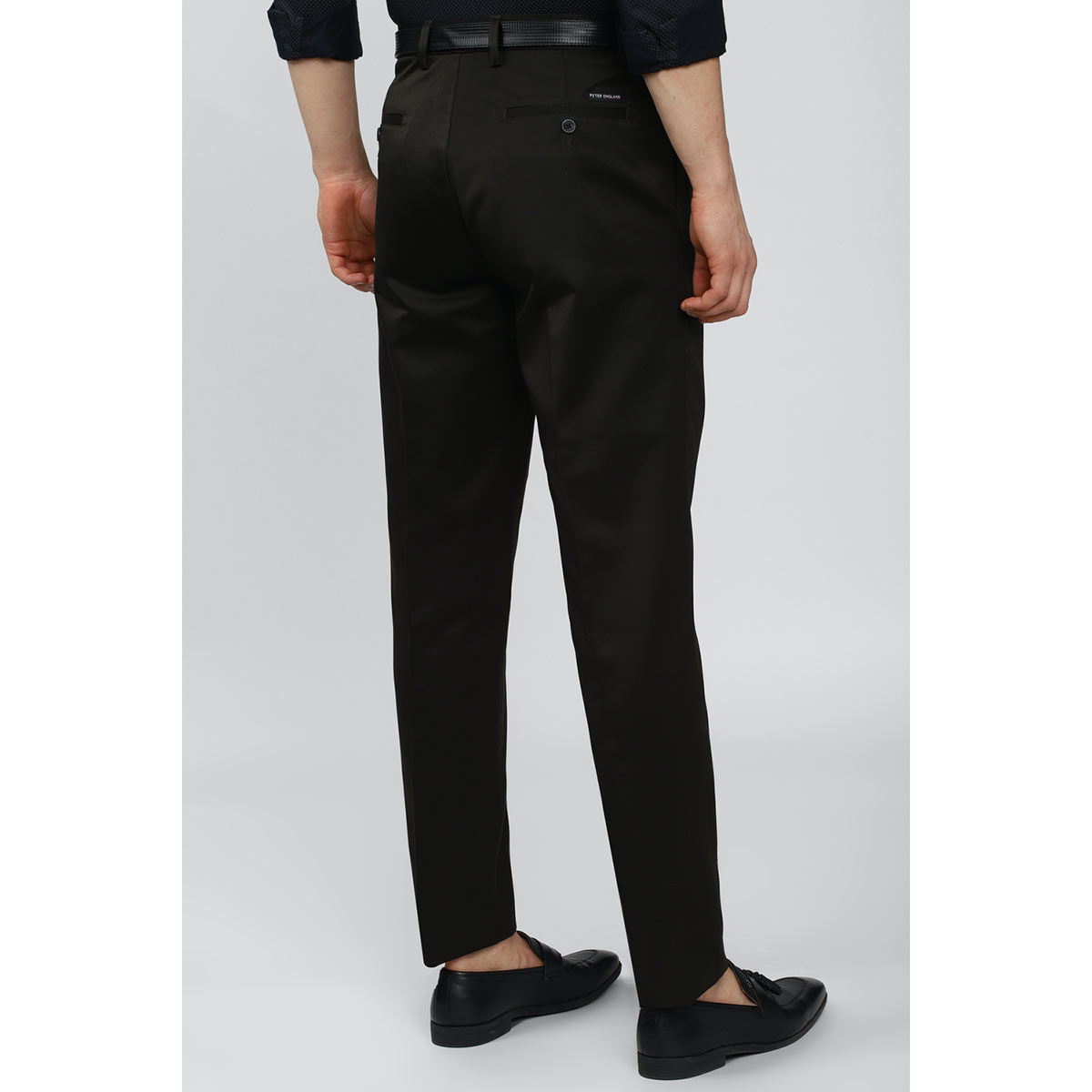 Buy Men Khaki Solid Super Slim Fit Casual Trousers Online - 616809 | Peter  England