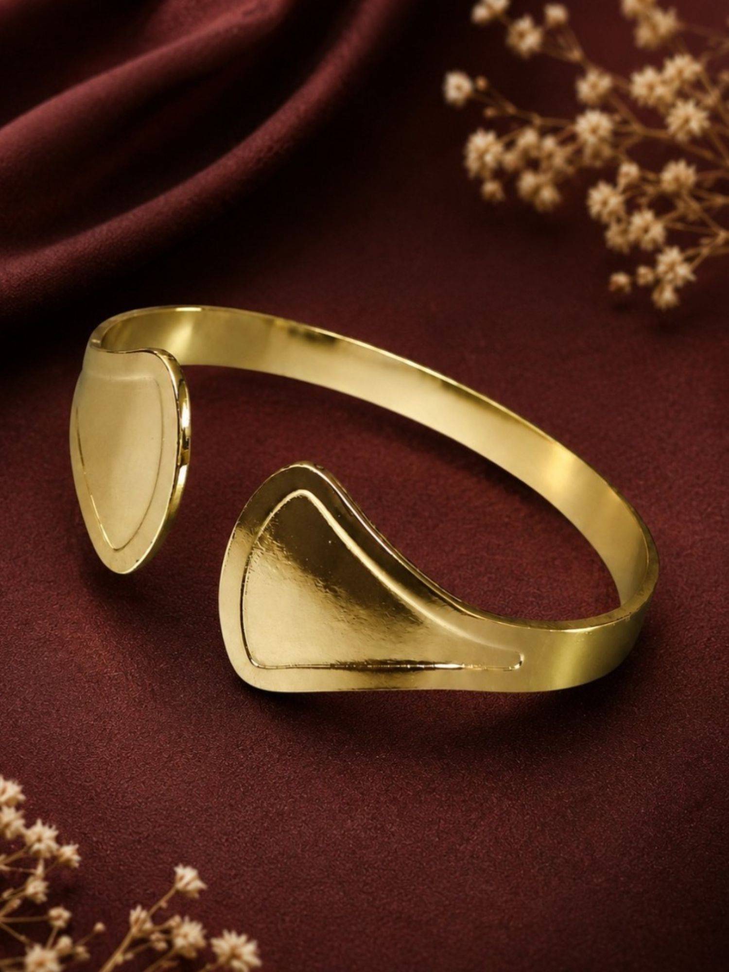 OOMPH Gold Anti Tarnish Broad Cuff