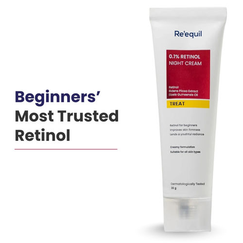 Reequil 0.1% Retinol Night Creamtreat For Wrinkles & Skin Tightening