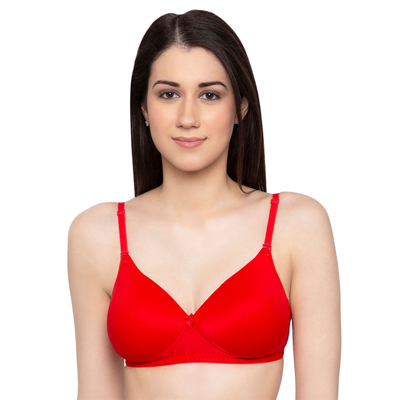 Buy Candyskin Red Padded Non Wired Bra 34D Online