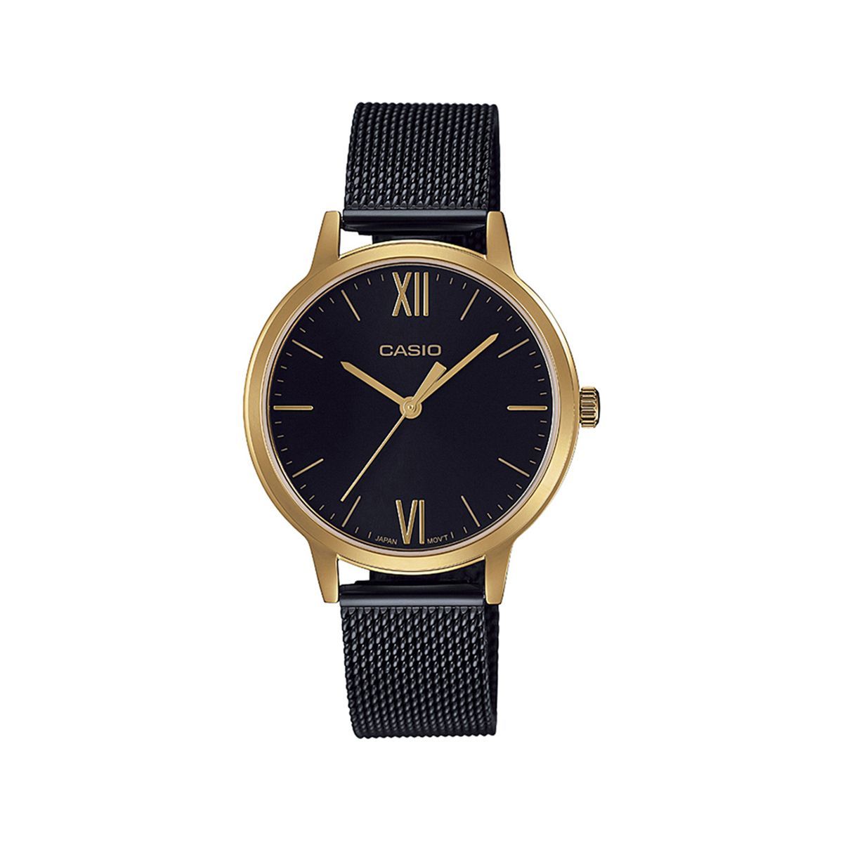 Buy Casio A1790 Enticer Ladies Black Ip Mesh Band ltp e157mgb 1bdf
