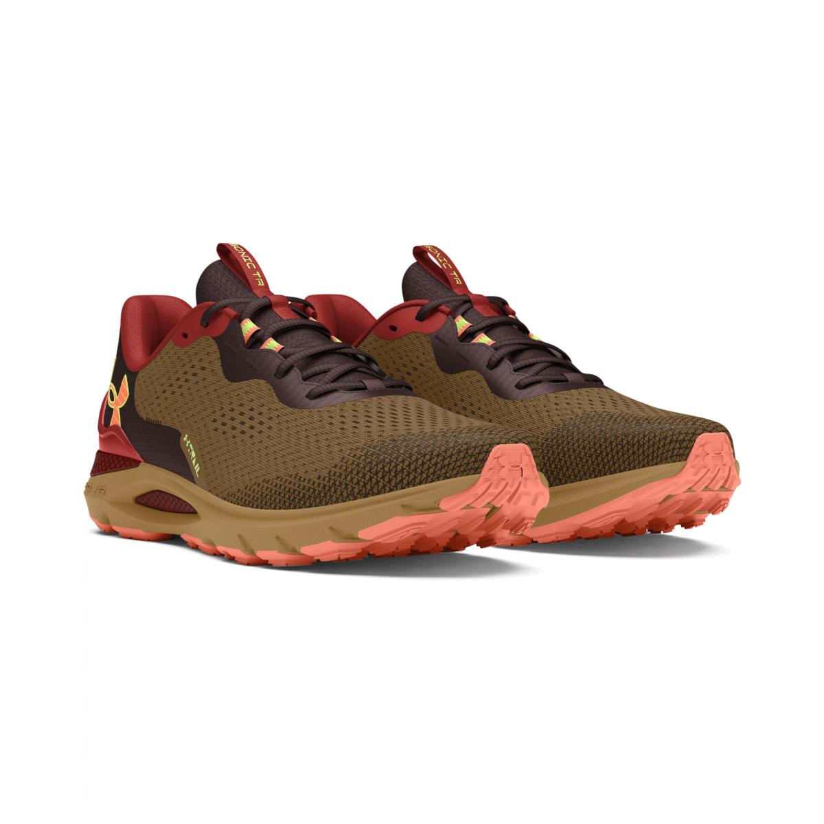 Under Armour Men U Sonic Trail Running Shoes Brown UK 7