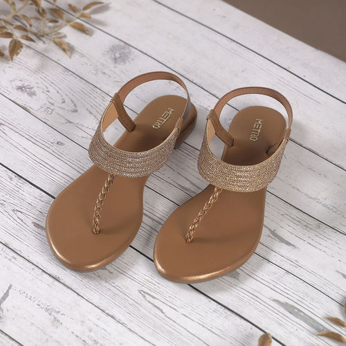 Buy Metro Brown Synthetic Heels Online