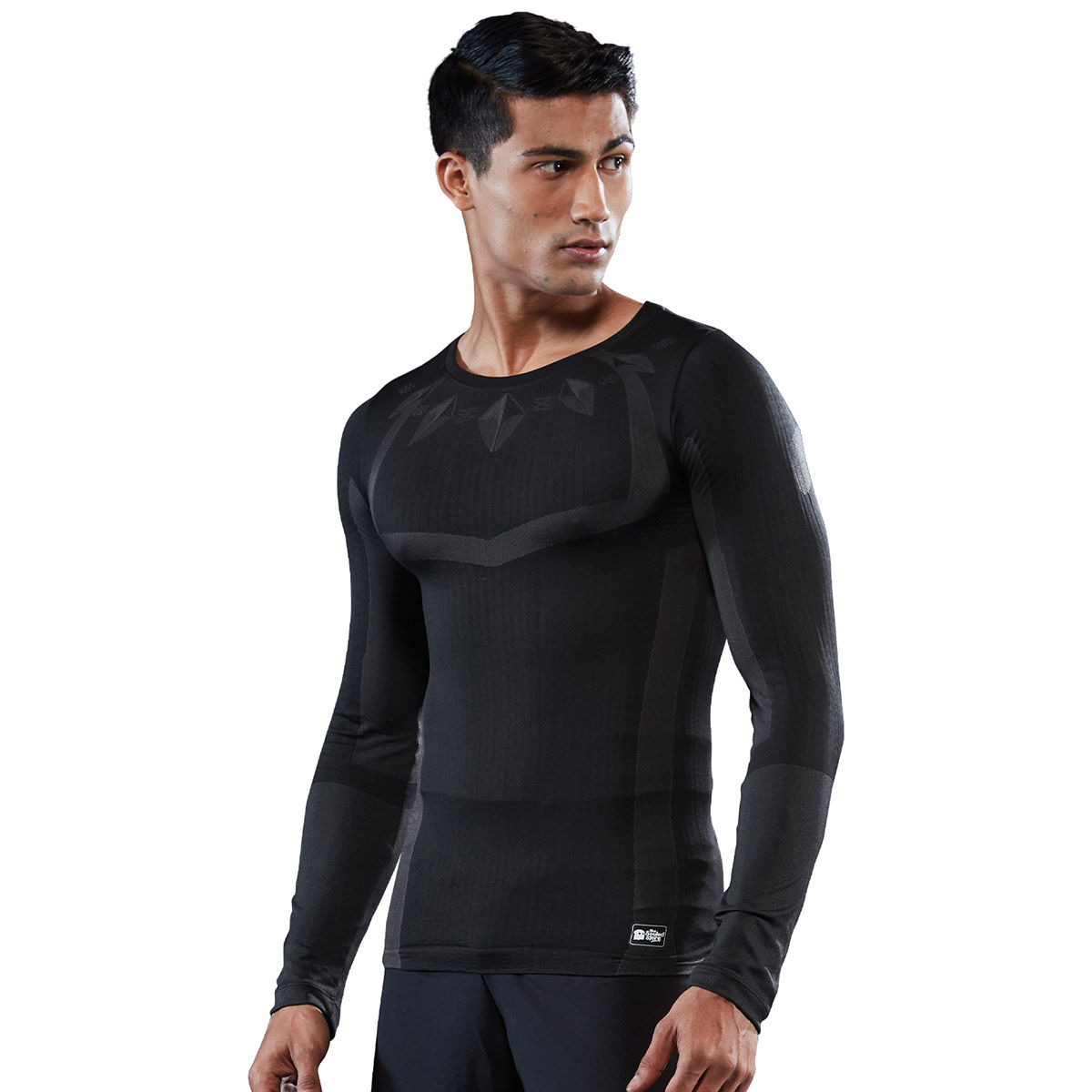 Buy The Souled Store Official Black Panther The Suit Base Layer For Mens Online
