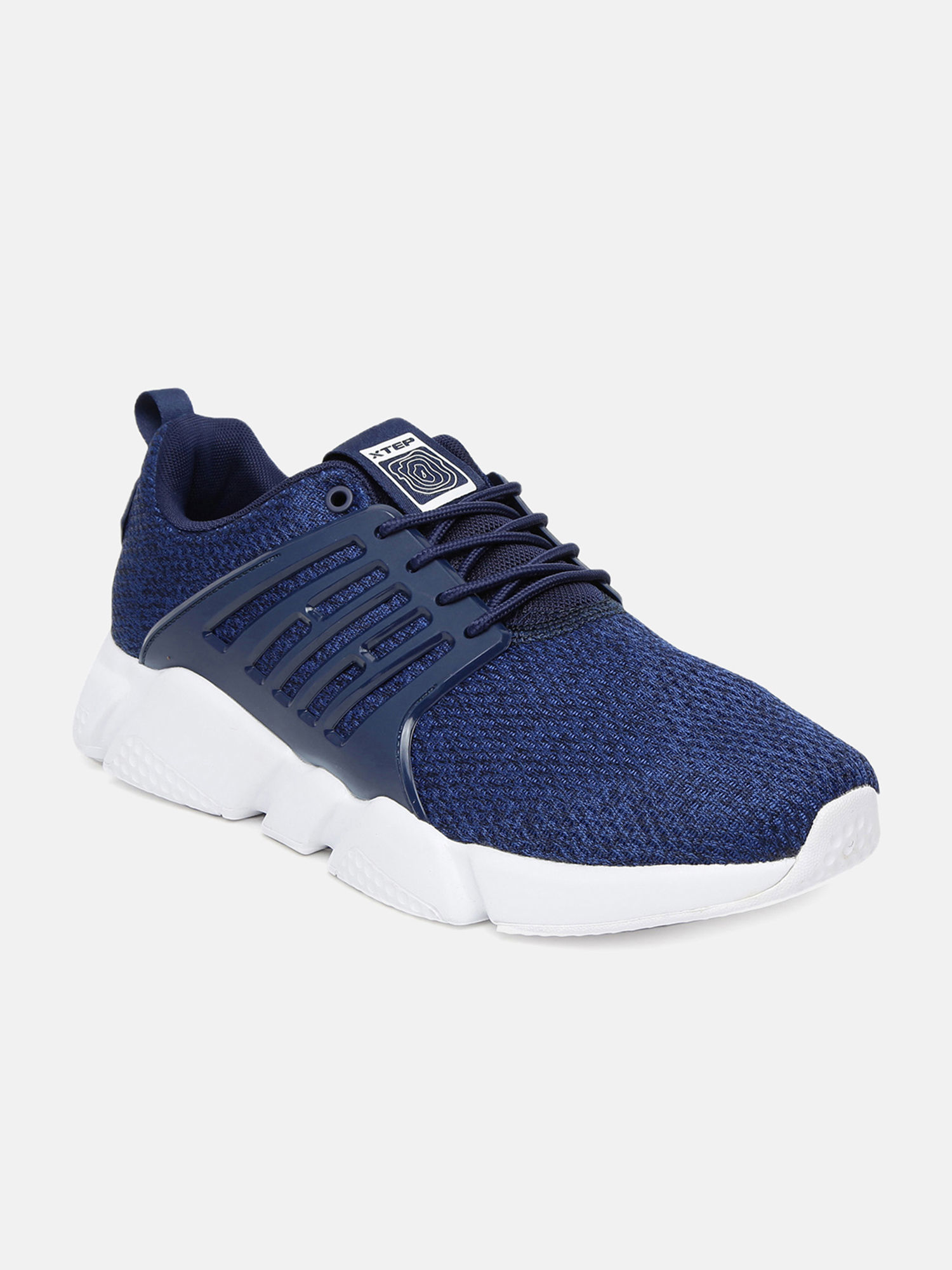 XTEP Navy Blue Solid Sneakers - EURO 45