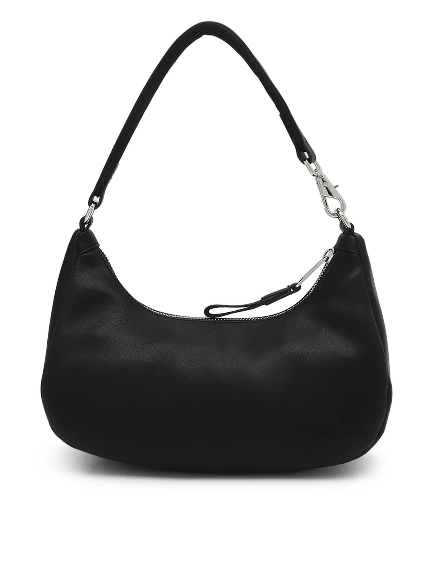 Buy Tommy Hilfiger Logo Black Pu Shoulder Bag Online