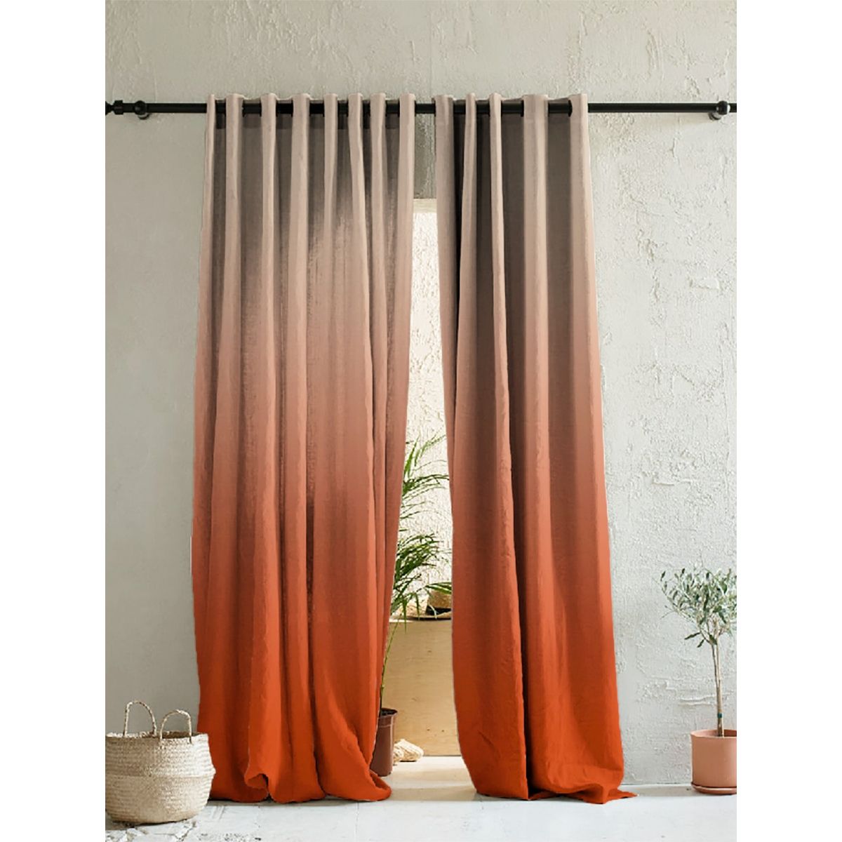 Buy Spaces Elegant Ombre Print Room Darkening Curtain Set of 2 DSWOVEN6