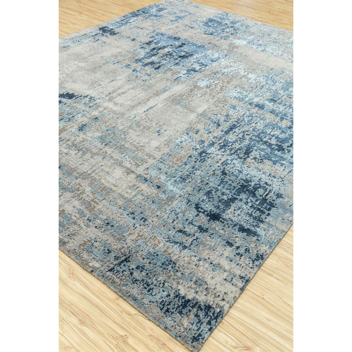 Jaipur Rugs Hand Knotted Rectangle 4X6 Feet Wool and Bamboo Silk Modern