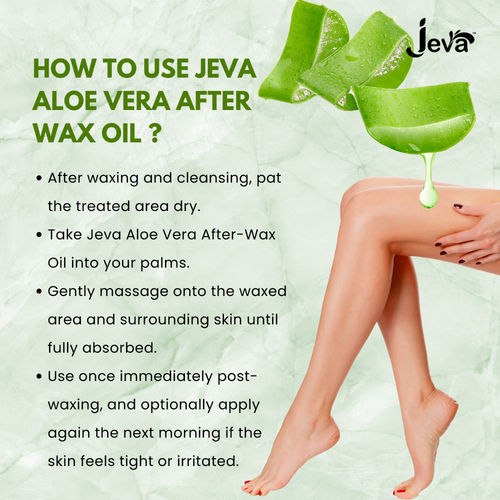Jeva Aloe Vera Soothing After Wax Oil  Post Wax Skin Calming &  Moisturizing Oil