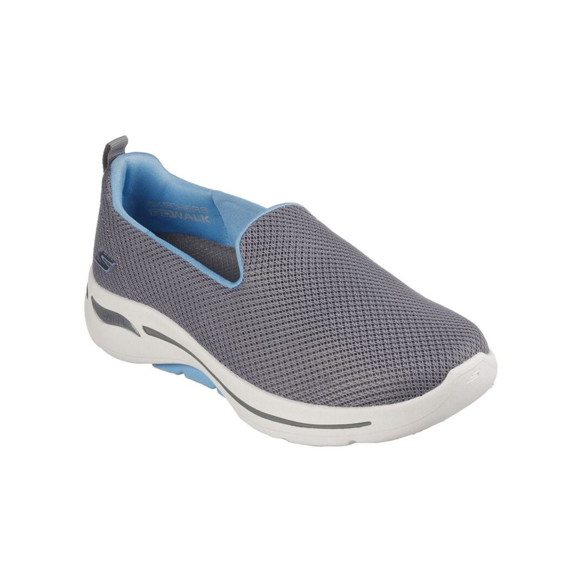 SKECHERS Go Walk Arch Fit - Grateful Grey Arch Fit Walking Shoes: Buy ...