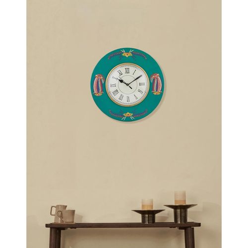 Buy Fabindia Wooden Painted Zahra Wall Clock Online