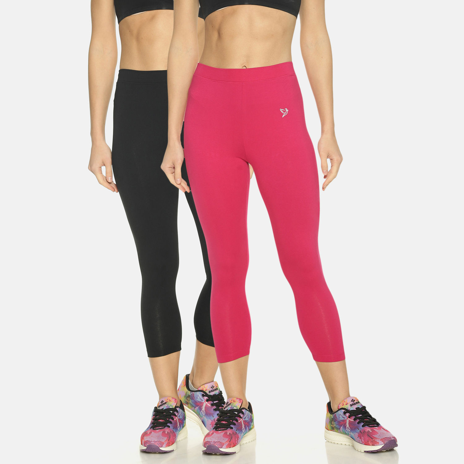 Twin birds capri leggings shop