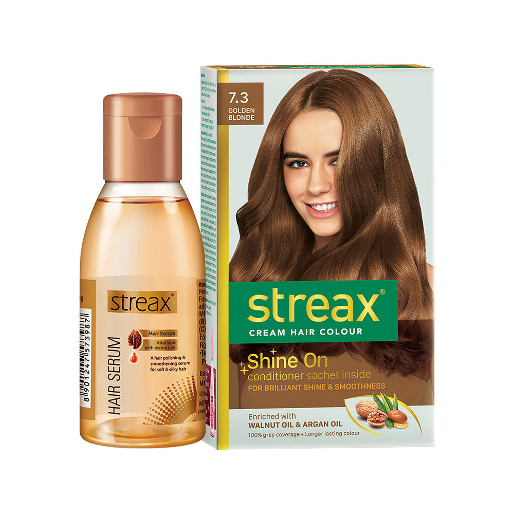 Streax Hair Color 73 Golden Blonde at Home  Review  Demo in Hindi   streaxhaircolor  YouTube