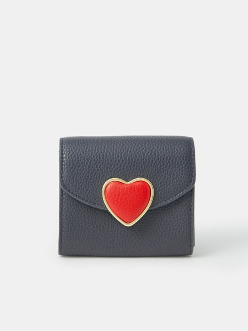 Buy Accessorize London Women Navy Blue Heart Valentines Wallet Online