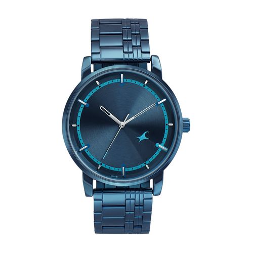 Fastrack Style Up Blue Dial Metal Strap Watch for Girls