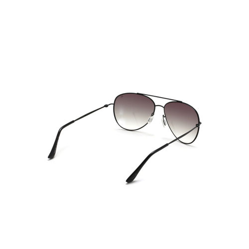 French Connection Green Lens Aviator Sunglass Full Rim Black Frame With  Gradient (FCuk 003 C1)