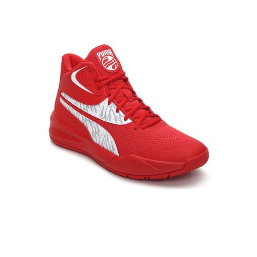Puma Triple Mid Unleash Red Basketball Shoes (UK 3)