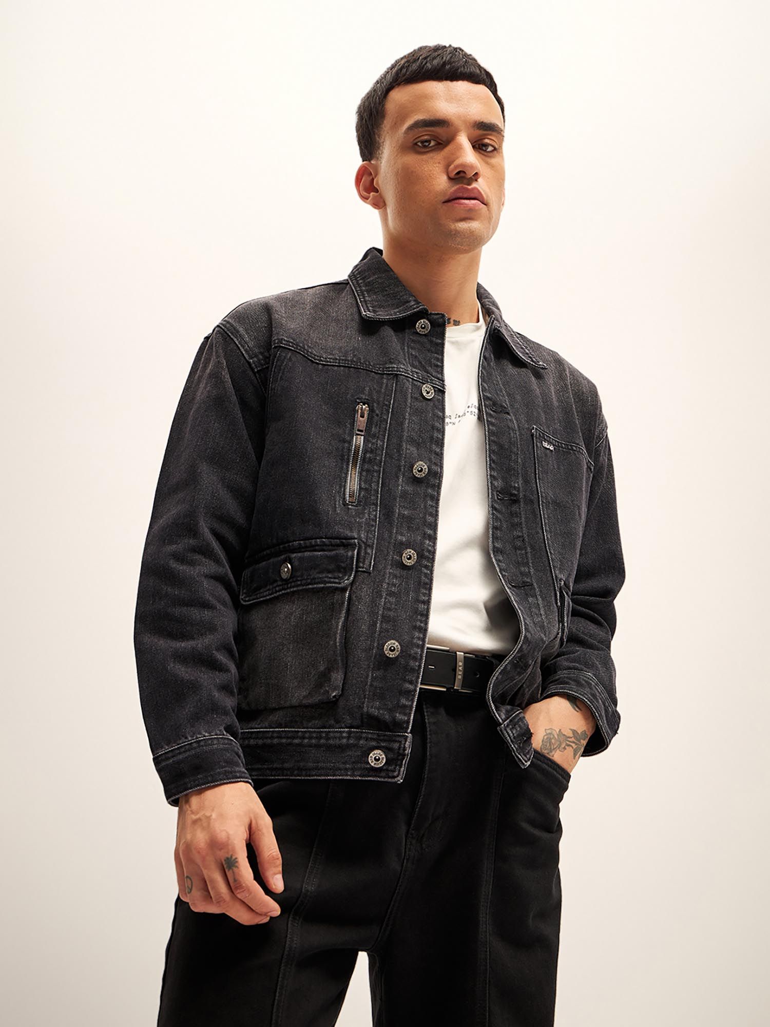 Buy Trendy Black Denim Jacket Under 1000 For Men At Great Offers Online