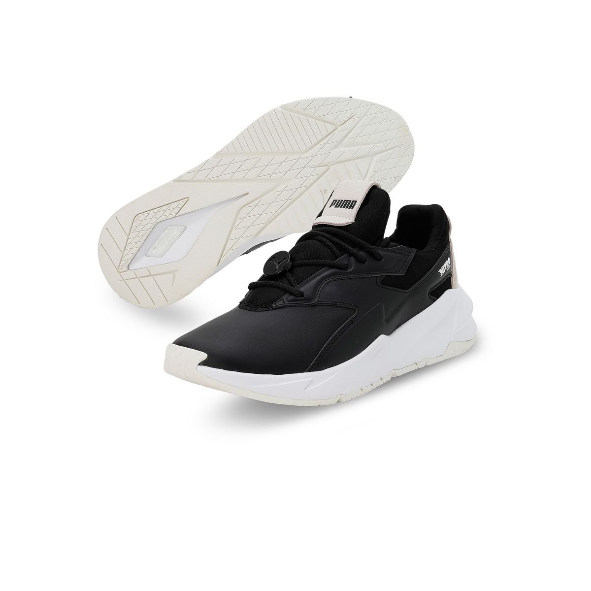 Buy Puma Fier Nitro Lthr Women Black Sneakers Online