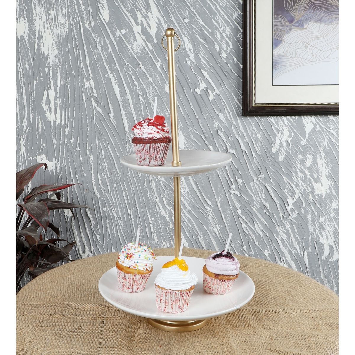 1pc Plastic Cake Stand, Creative 2-layer Cake Holder For Party | SHEIN