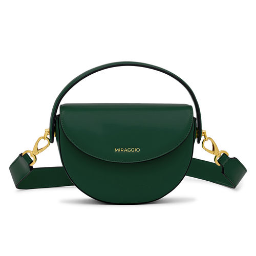 Miraggio Handbag Green Crossover Bag Buy MIRAGGIO Dark Green Lee