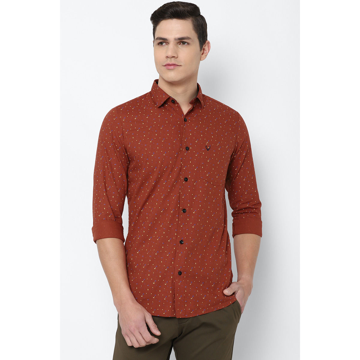 BLACK SLIM FIT CASUAL SHIRT