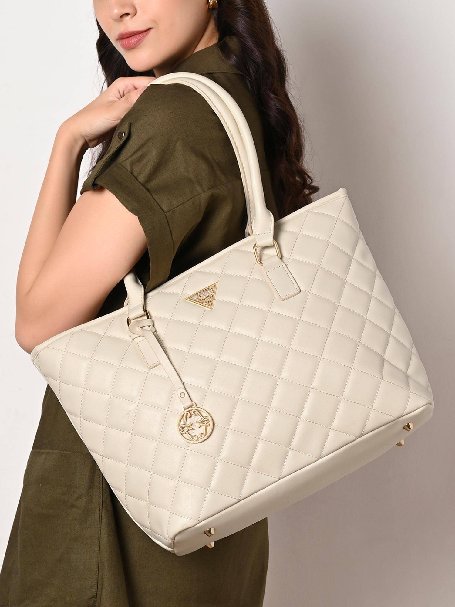 Lavie Signature Women's Ls Boston 15 Inch Laptop Tote Handbag (Off White) (L)