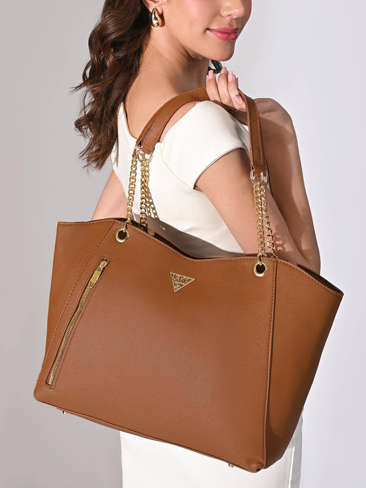 Lavie Signature Women's Ls Houston Lg Tote Tote Handbag (Tan) (L)