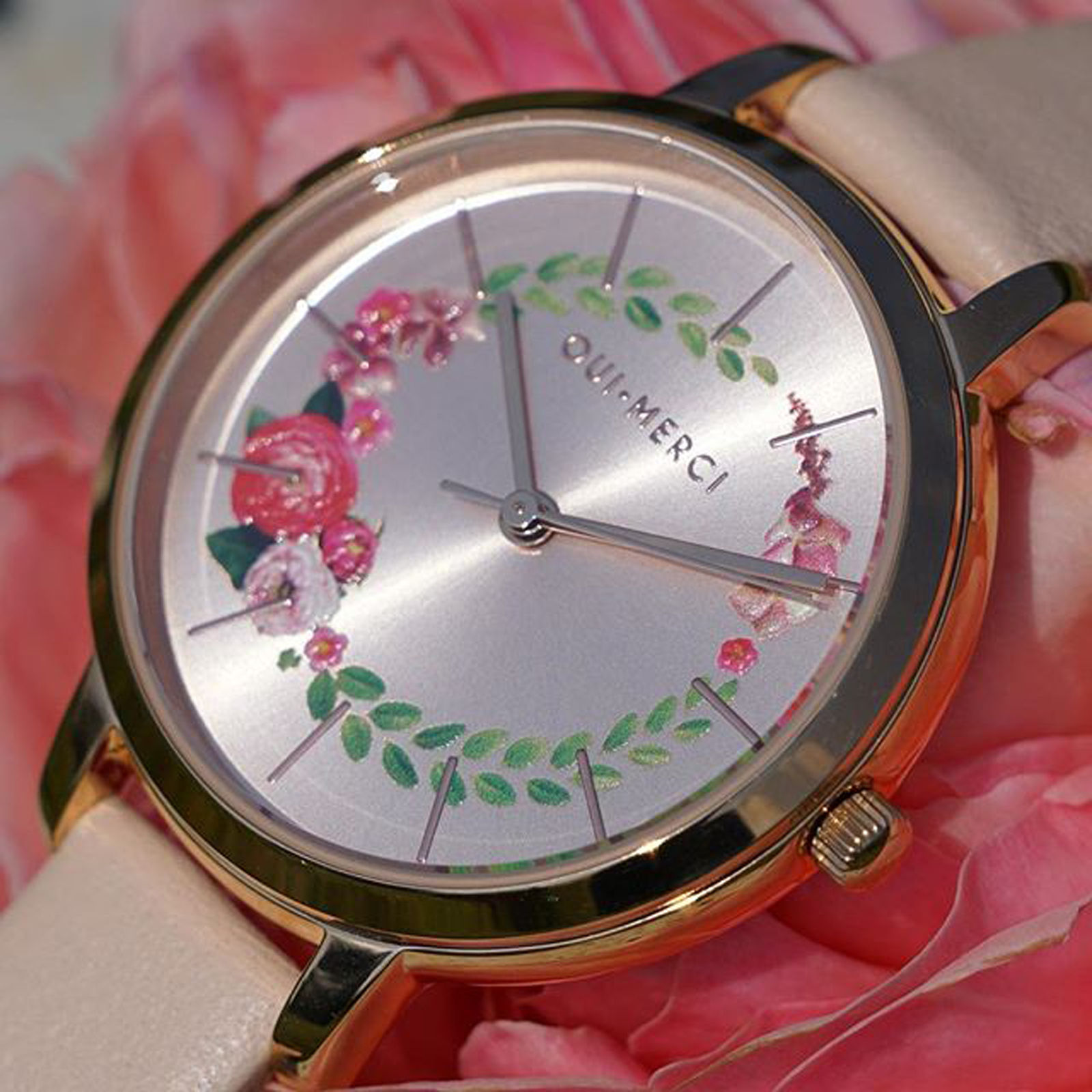 OUI ME Fleurette Analog Rose Gold Round Dial Women s Watch ME010038 