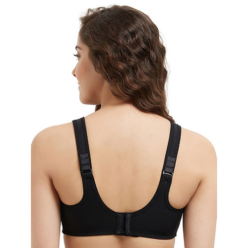 Buy Wacoal Sport Non-Padded Wired Full Coverage Full Support High Intensity Sports  Bra - Black Online