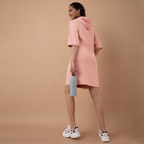 Nykd All Day Chic Hoodie Dress - NYAT143 Mellow Rose (M): Buy Nykd All Day Casual Chic Hoodie NYAT143 Mellow Rose (M) Online at Price in India | Nykaa