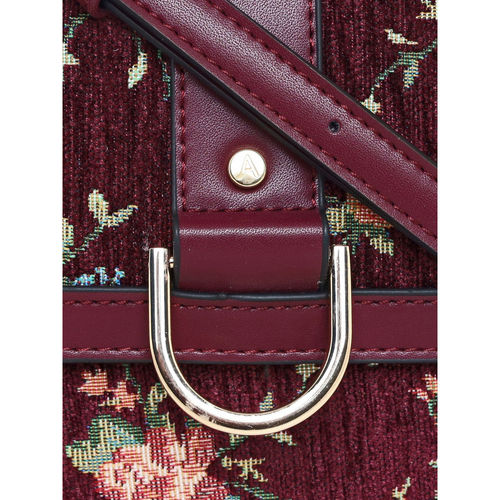 Accessorize London Women'S Faux Leather Burgundy Rosaline Hand Bag