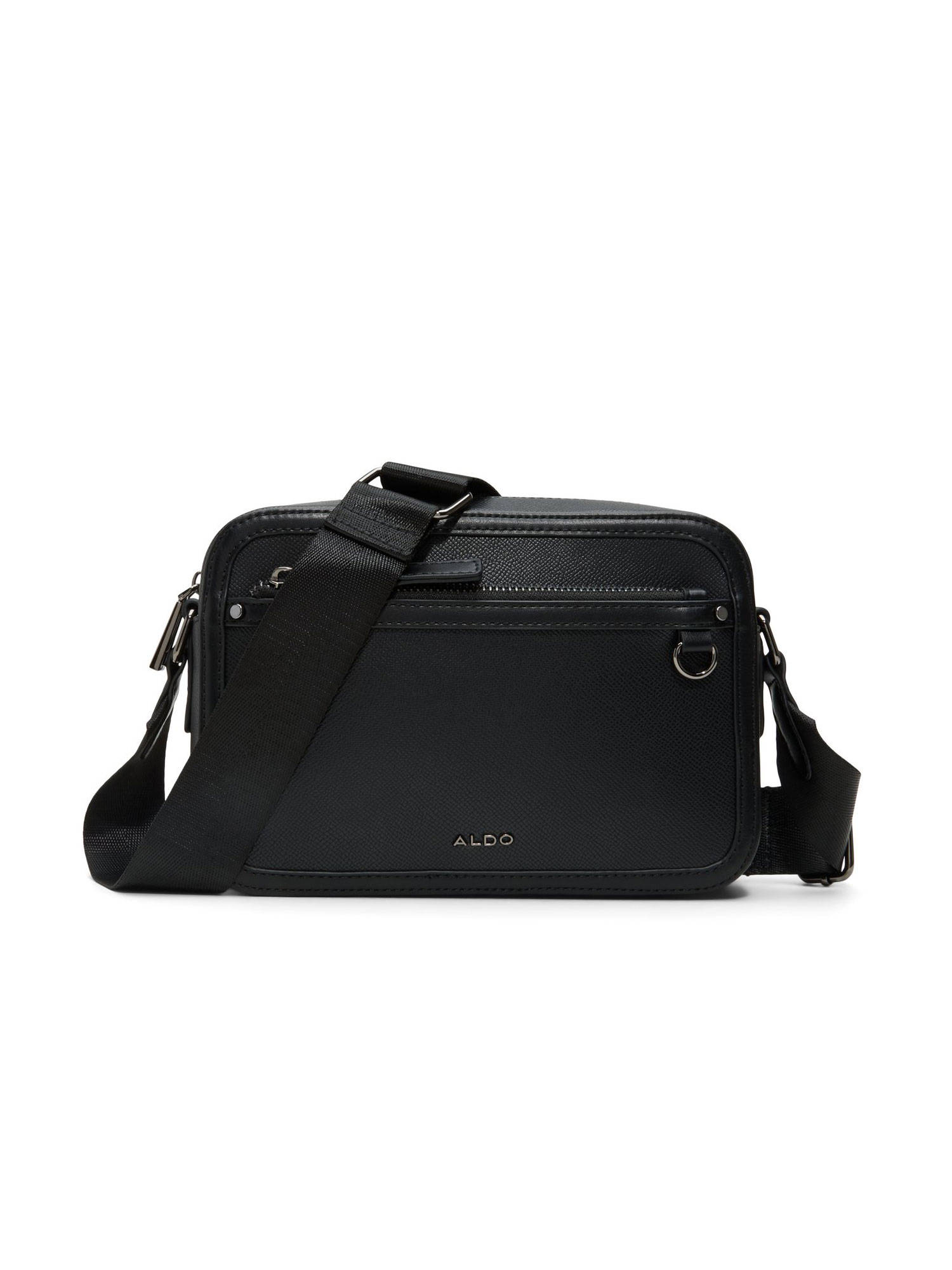 Aldo Black Synthetic Solid Crossbody Bag
