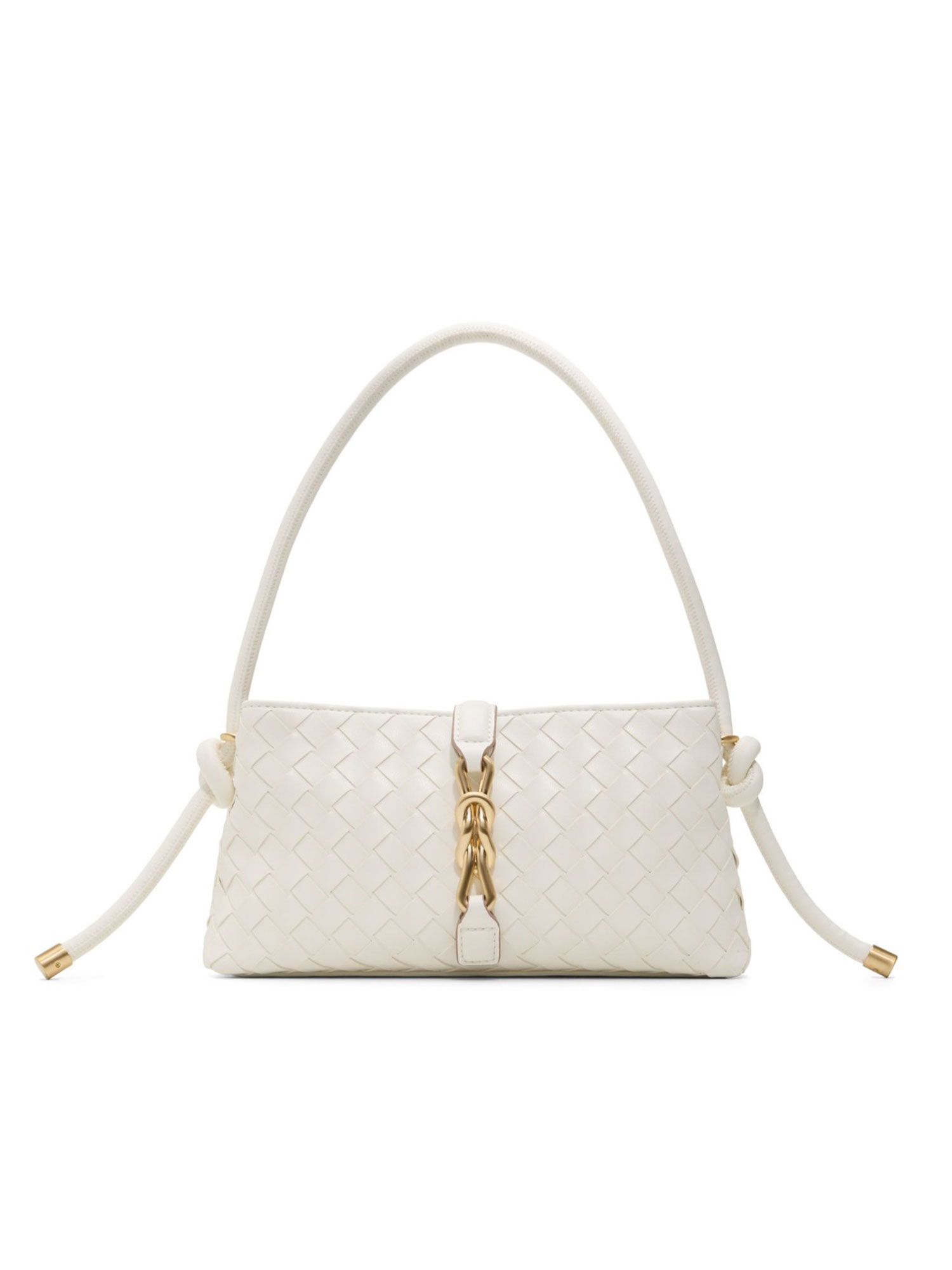Buy Aldo White Synthetic Textured Handbag Online