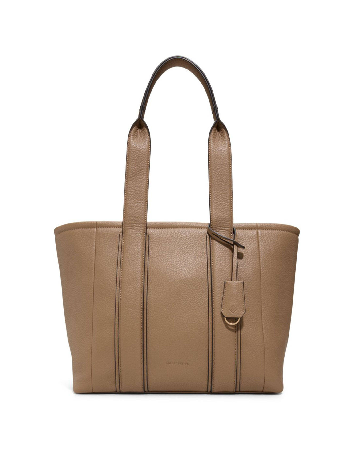 Call It Spring Beige Synthetic Solid Tote Bag