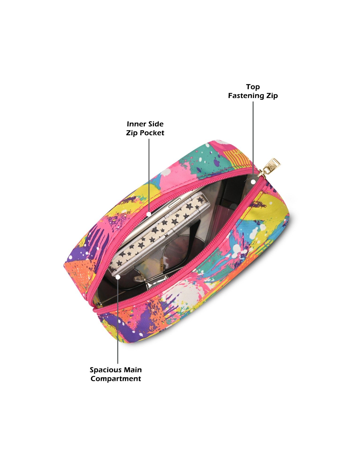 Buy Lavie Multi-Color Synthetic Leather Printed Slingbag with
