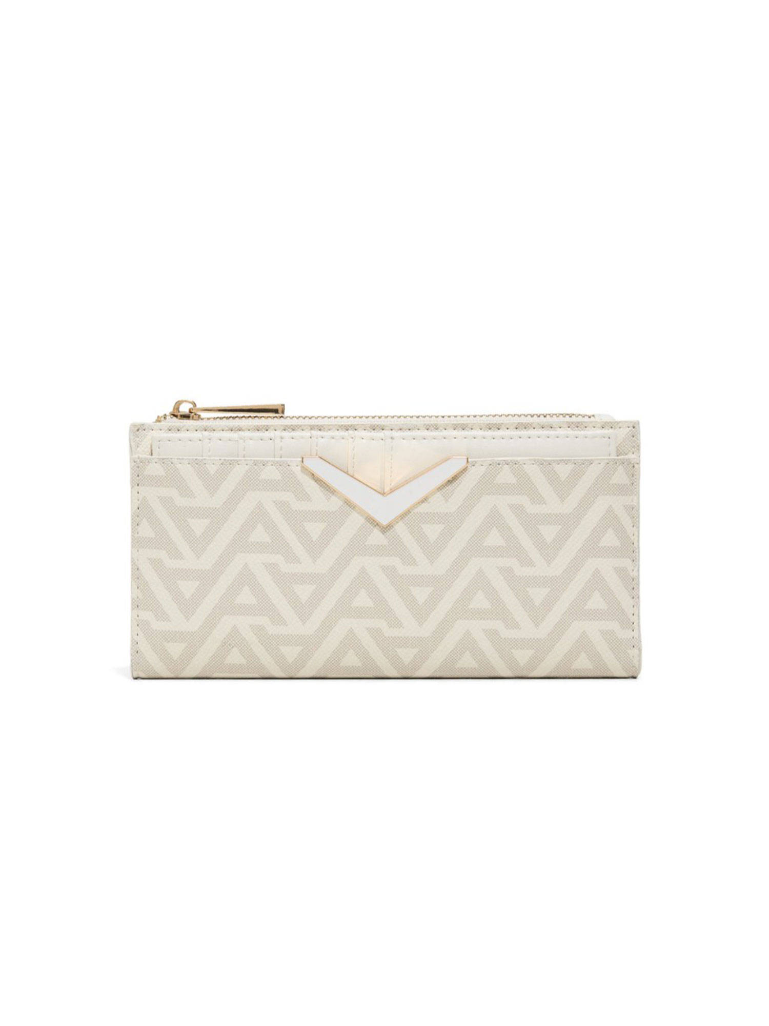 Aldo White Synthetic Printed Wallet
