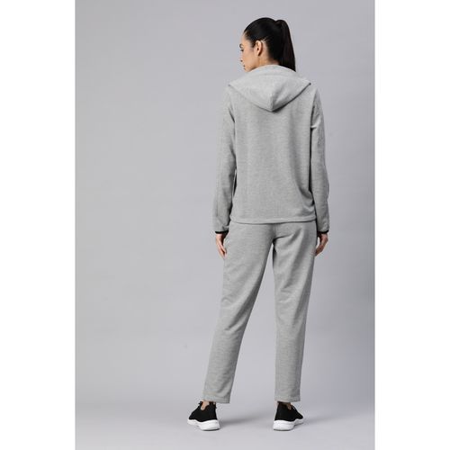 Buy Alcis Grey Women Warm Motion Solid Tracksuit (Set of 2) Online