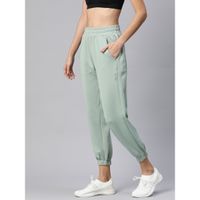 Buy Alcis Women Coral Red Slim Fit Cropped Running Joggers online