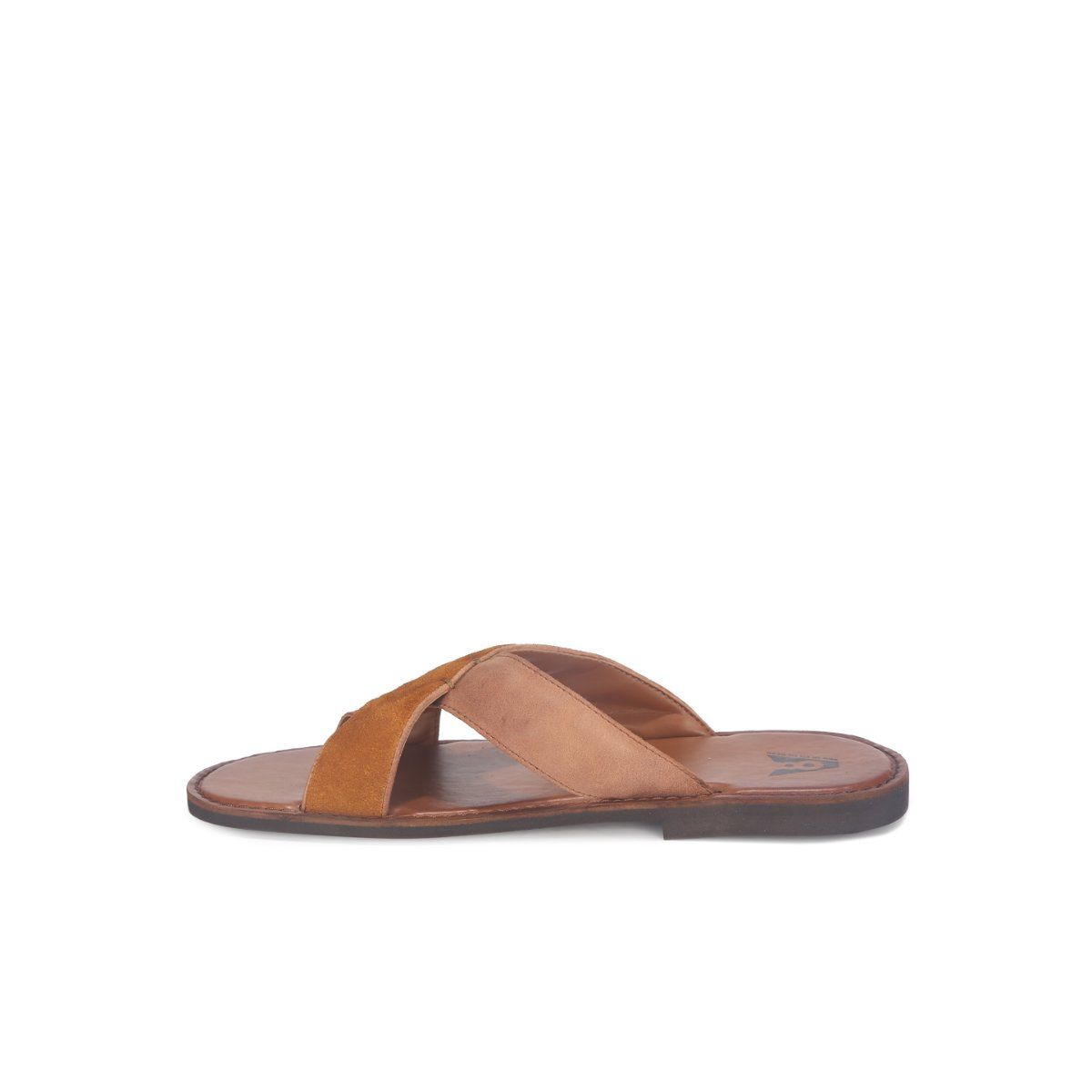 V8 by Ruosh Brown Solid plain Sandals