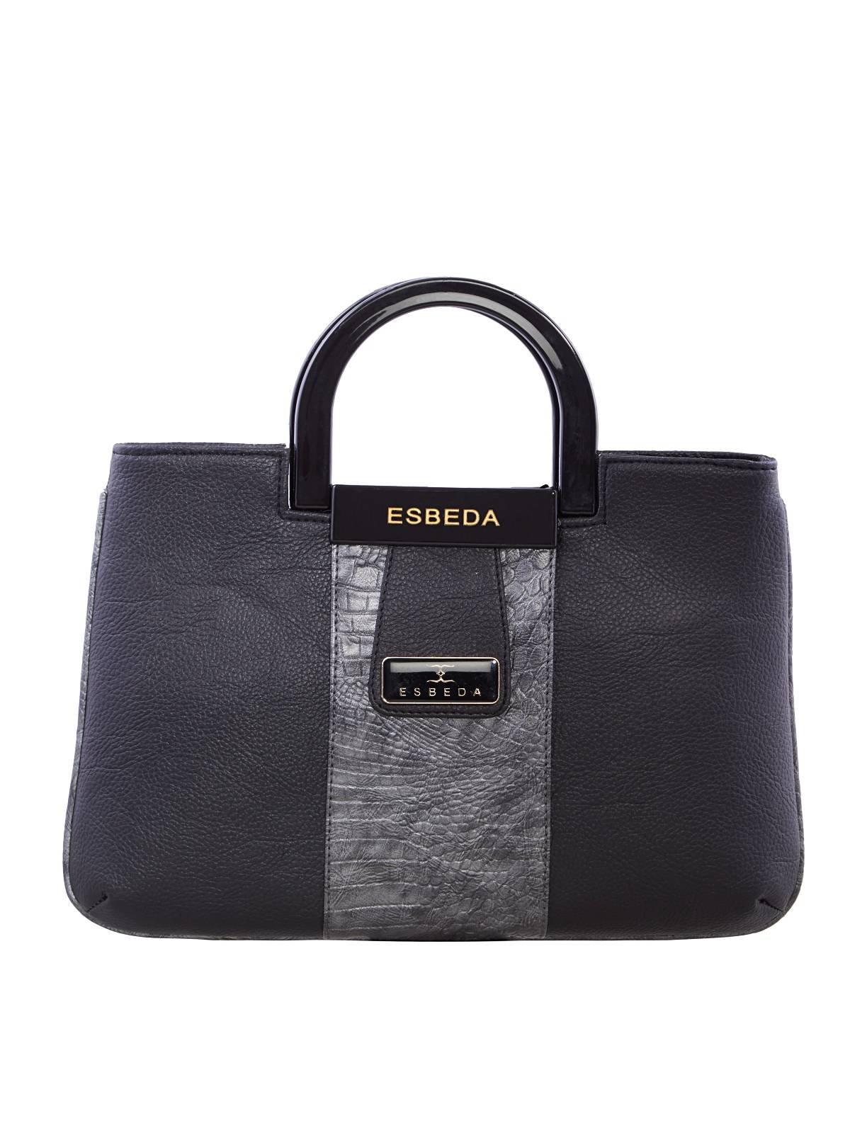 Esbeda Solid Pu Synthetic Armbag - Black