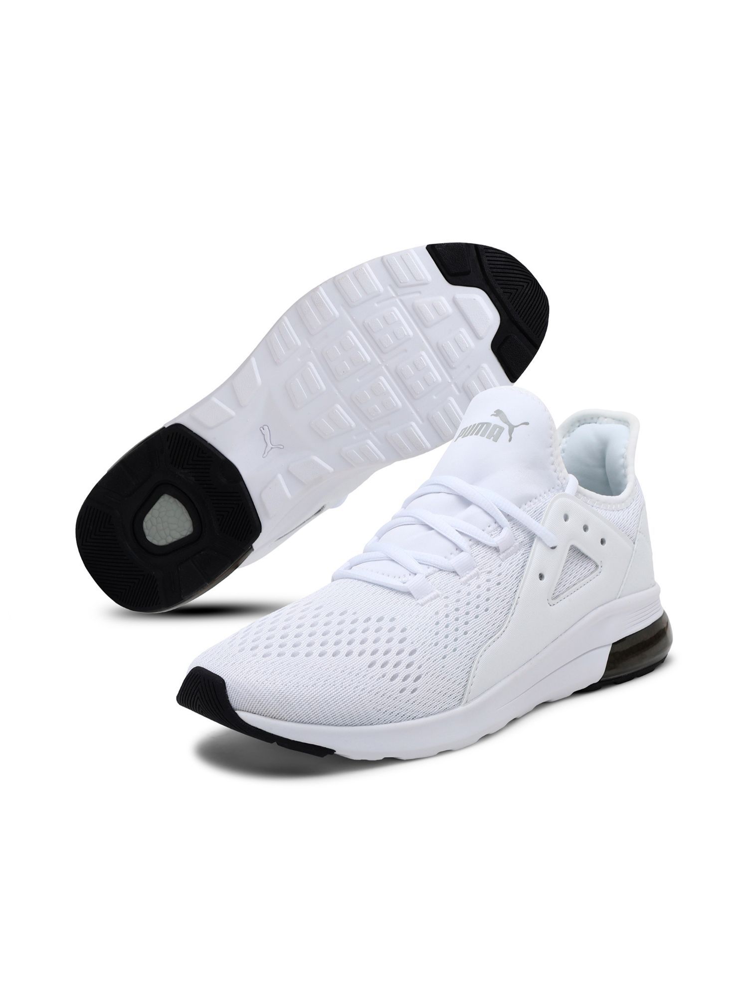 Buy Puma White Electron Street Eng Mesh Casual Shoes - 7 Online