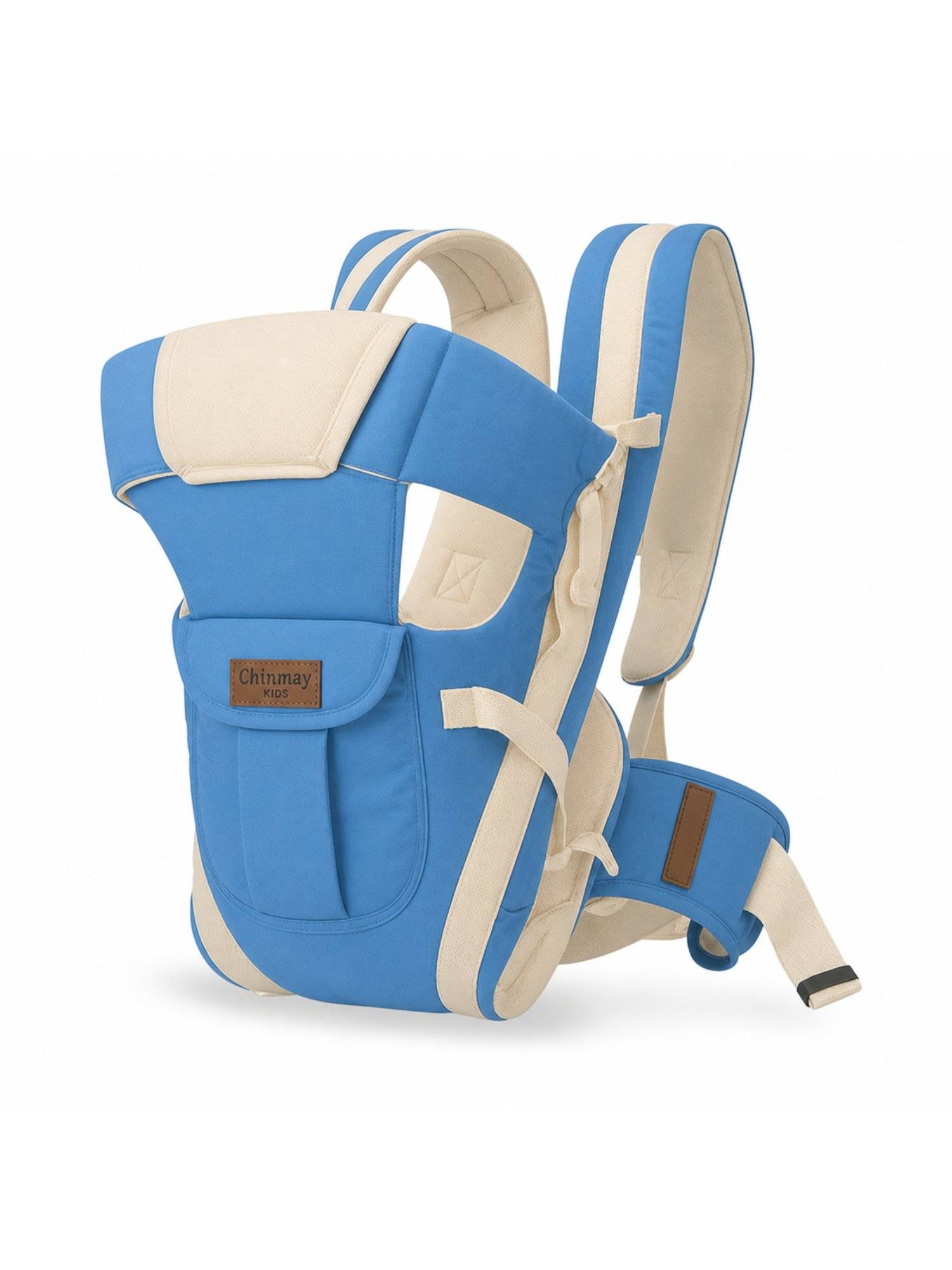 Chinmay Kids Baby Carrier Bag Adjustable Hands Free 4 In 1 with Safety Belt Child - Blue