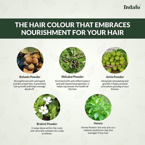 Indalo Herbal Based Amla & Baheda Hair Colour - Black: Buy Indalo Herbal  Based Amla & Baheda Hair Colour - Black Online at Best Price in India |  Nykaa