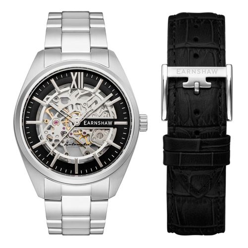 Earnshaw SMEATON Limited Edition Skeleton Automatic Watch For  Men(Additional Strap) ES-8208-11